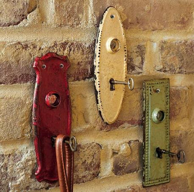 Antique Key Plate Hooks